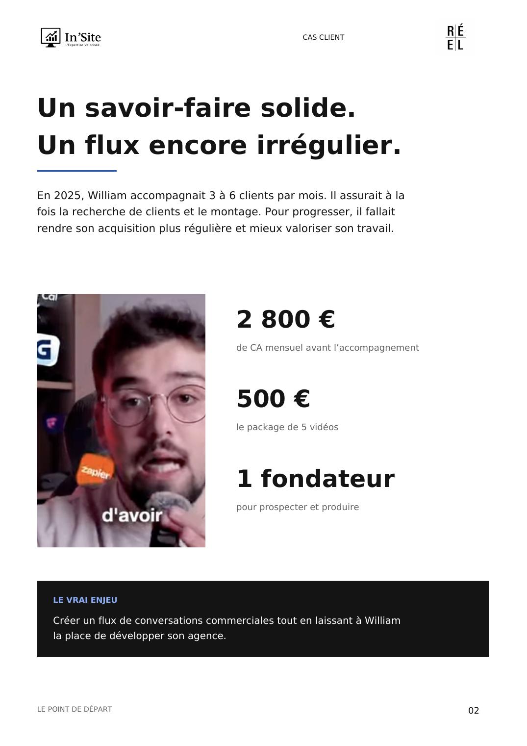Cas client William / Le Réel — page 2